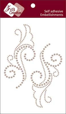 Zva Creative - Flourishes - Taupe Pearl  (sold in 3's)
