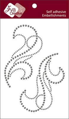 Zva Creative - Flourishes - Smoke Crystal  (sold in 3's)