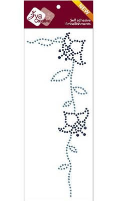 Zva Creative - Glory - Night Blue/Soft Blue Crystal/Pearl  (sold in 3's)