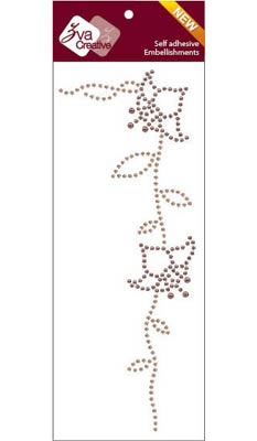 Zva Creative - Glory - Chocolate/Champagne Crystal/Pearl  (sold in 3's)