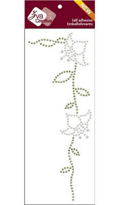 Zva Creative - Glory - White/Olive Pearl  (sold in 3's)