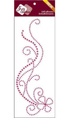 Zva Creative - Delightful - Hot Pink Crystal  (sold in 3's)