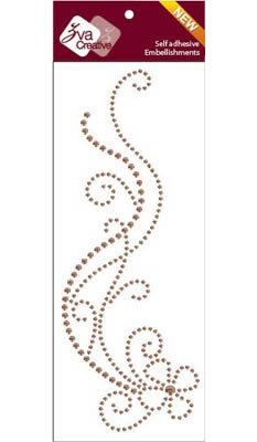 Zva Creative - Delightful - Champagne Crystal  (sold in 3's)