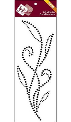 Zva Creative - Lush - Jet Crystal  (sold in 3's)