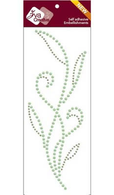Zva Creative - Lush - Lime Crystal/Pearl  (sold in 3's)