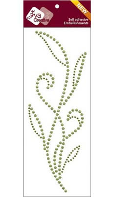 Zva Creative - Lush - Olive Crystal/Pearl  (sold in 3's)