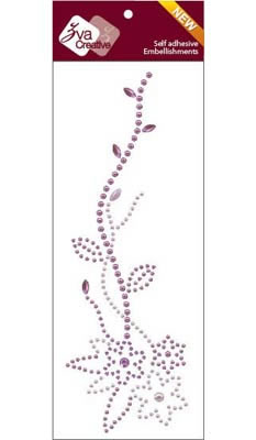Zva Creative - Lively - Grape/Lavender Crystal/Pearl  (sold in 3's)