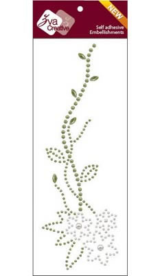 Zva Creative - Lively - White/Olive Pearl  (sold in 3's)