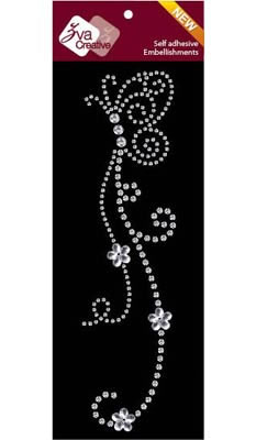 Zva Creative - Flutter - Clear Crystal  (sold in 3's)