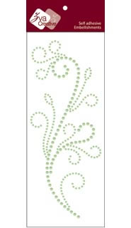 Zva Creative - Flourishing - Lime Pearl  (sold in 3's)