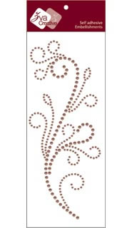 Zva Creative - Flourishing - Taupe Pearl  (sold in 3's)