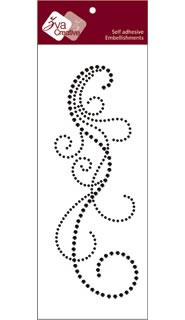 Zva Creative - Fancy - Jet Crystal  (sold in 3's)