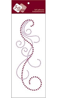 Zva Creative - Fancy - Lavender/Grape Crystal  (sold in 3's)