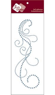 Zva Creative - Fancy - Soft Blue Crystal  (sold in 3's)