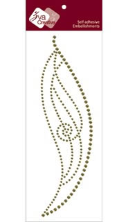 Zva Creative - Lucky - Olive Crystal  (sold in 3's)