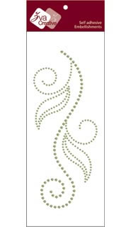 Zva Creative - Harmony - Lime Crystal  (sold in 3's)