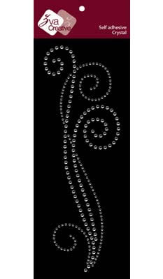 Zva Creative - Long Flourish I - Clear  (sold in 3's)