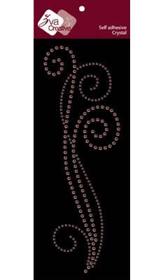 Zva Creative - Long Flourish I - Pink  (sold in 3's)