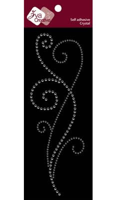 Zva Creative - Long Flourish II - Clear  (sold in 3's)