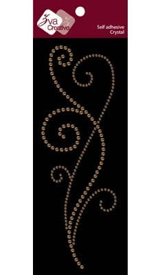Zva Creative - Long Flourish II - Topaz  (sold in 3's)