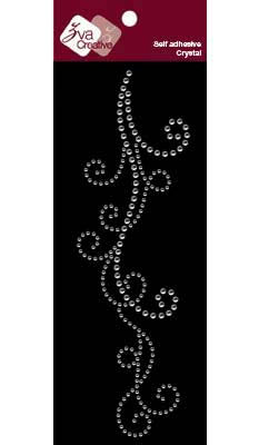 Zva Creative - Long Flourish IV - Clear  (sold in 3's)