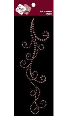Zva Creative - Long Flourish IV - Pink  (sold in 3's)