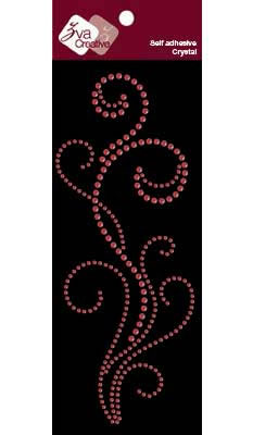 Zva Creative - Long Flourish VI - Red  (sold in 3's)