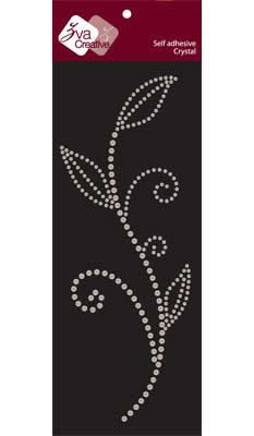 Zva Creative - Leaved Branch Crystal A - Iridescent  (sold in 3's)