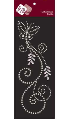 Zva Creative - Fancy Butterfly Crystal - Clear  (sold in 3's)