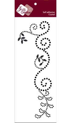 Zva Creative - Thriving Crystal - Jet  (sold in 3's)