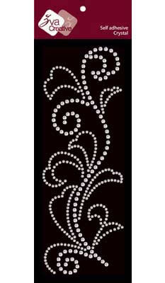 Zva Creative - Flourish - Clear Crystal  (sold in 3's)