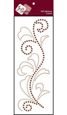 Zva Creative - Flourish  Champagne/Chocolate Crystal  PREORDER     (sold in 3's)
