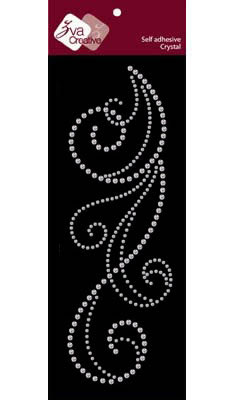 Zva Creative - Flourish - Clear Crystal  (sold in 3's)