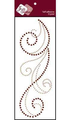 Zva Creative - Flourish  Champagne/Chocolate Crystal  PREORDER     (sold in 3's)