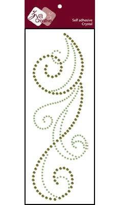 Zva Creative - Flourish  Lime/Olive Crystal  PREORDER     (sold in 3's)