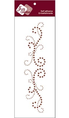 Zva Creative - Imperial - Champagne/Chocolate Crystal  (sold in 3's)