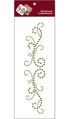 Zva Creative - Imperial - Olive Crystal  (sold in 3's)