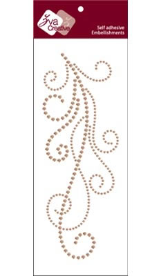 Zva Creative - Flourish  Champagne Crystal  PREORDER     (sold in 3's)