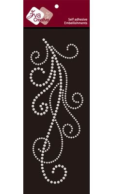 Zva Creative - Flourish - White pearl  (sold in 3's)
