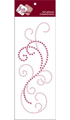 Zva Creative - Flourish  Rosy/Pink Crystal  PREORDER     (sold in 3's)