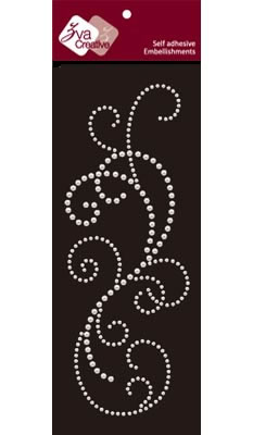 Zva Creative - Flourish - White pearl  (sold in 3's)