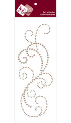 Zva Creative - Flourish - Taupe pearl  (sold in 3's)