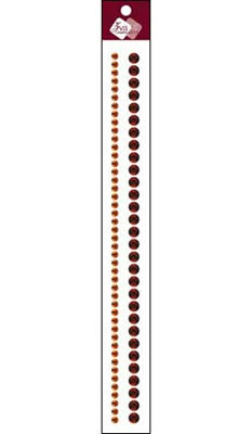 Zva Creative - Crystal 12" Doube Chains  0.5cm Topaz/0.8cm Chocolate  . .  (sold in 3's)