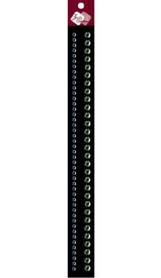 Zva Crative - Crystal 12" Doube Chains - 0.5cm Blue/0.8cm Lime  (sold in 3's)