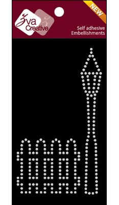 Zva Creative - Fence & Post - White Pearl  (sold in 3's)
