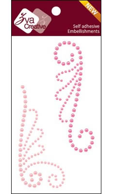 Zva Creative - Fantasia - Pink/Hot Pink Pearl  (sold in 3's)