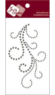 Zva Creative - Flourish IV - Smoke Crystal  (sold in 3's)