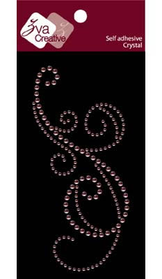 Zva Crative - Solitary Elegance Flourish I - Pink  (sold in 3's)