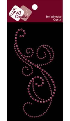Zva Creative - Solitary Elegance Flourish I - Rosy  (sold in 3's)