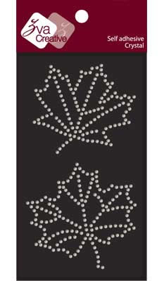 Zva Creative - Maple Leaves Crystal - Clear  (sold in 3's)